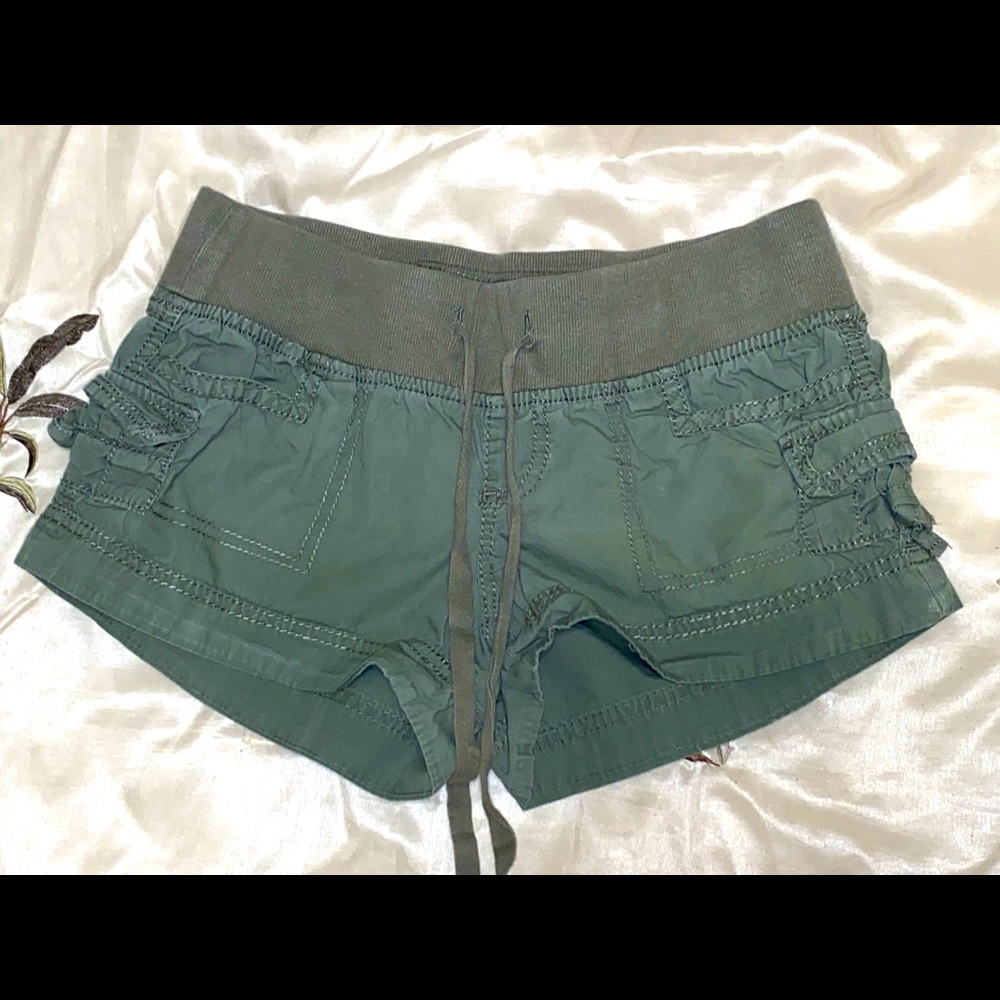 Army green shorts